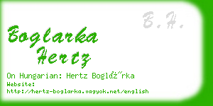 boglarka hertz business card